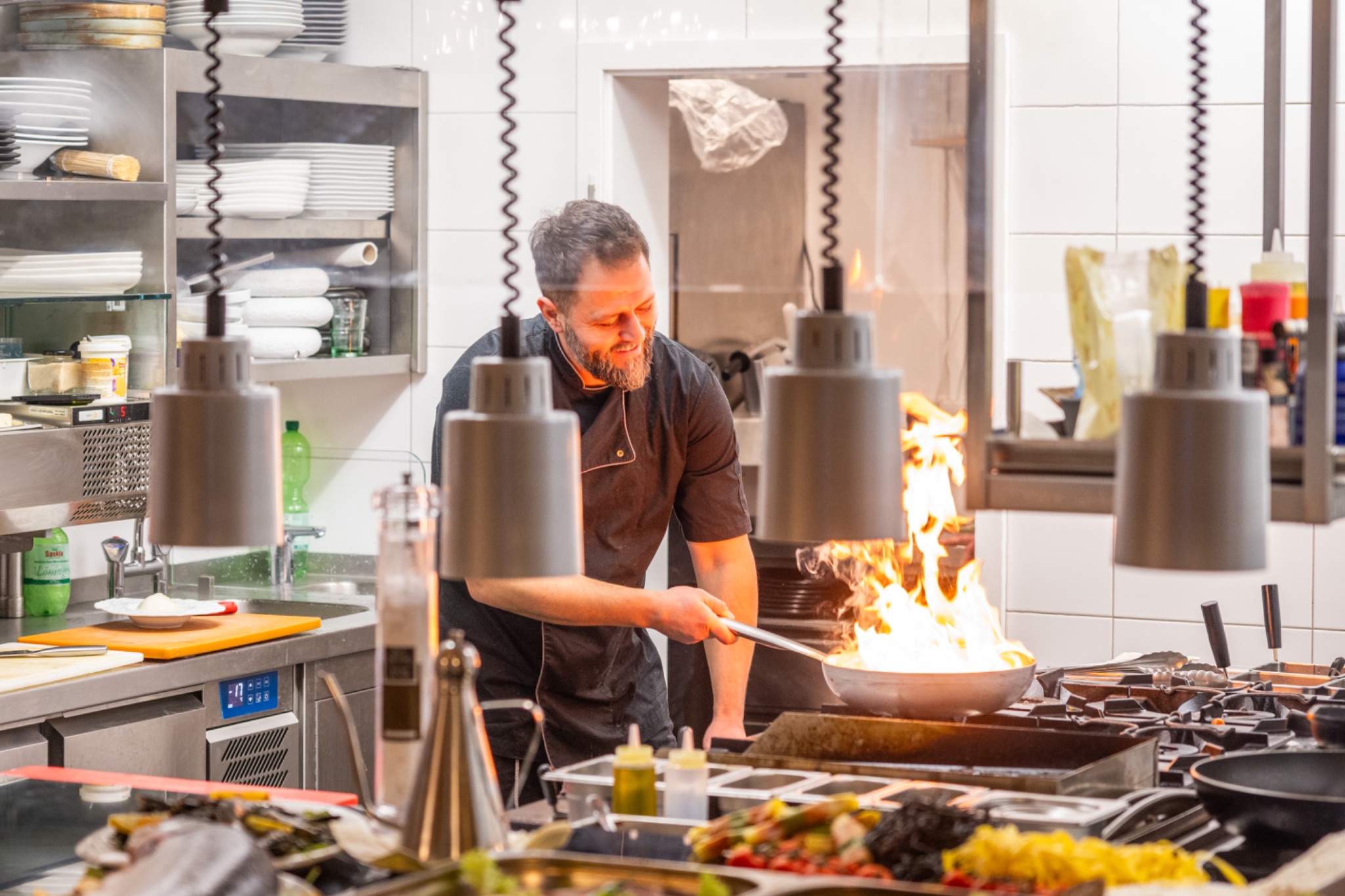 Restaurant toscanino kueche flambieren