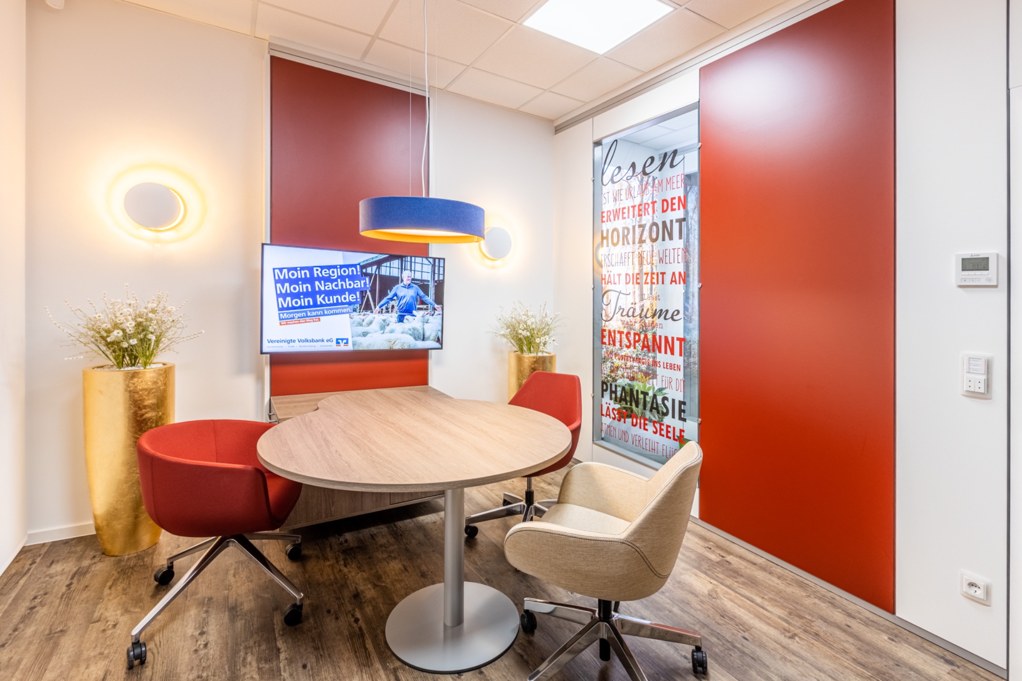 Vereinte volksbank beratungszimmer