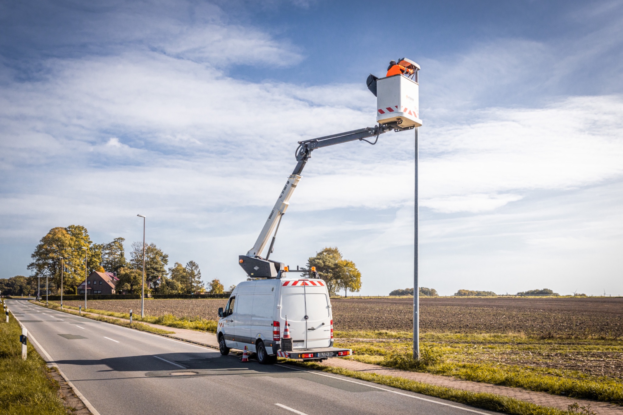 Werbefoto kommunalservice strassenbeleuchtung