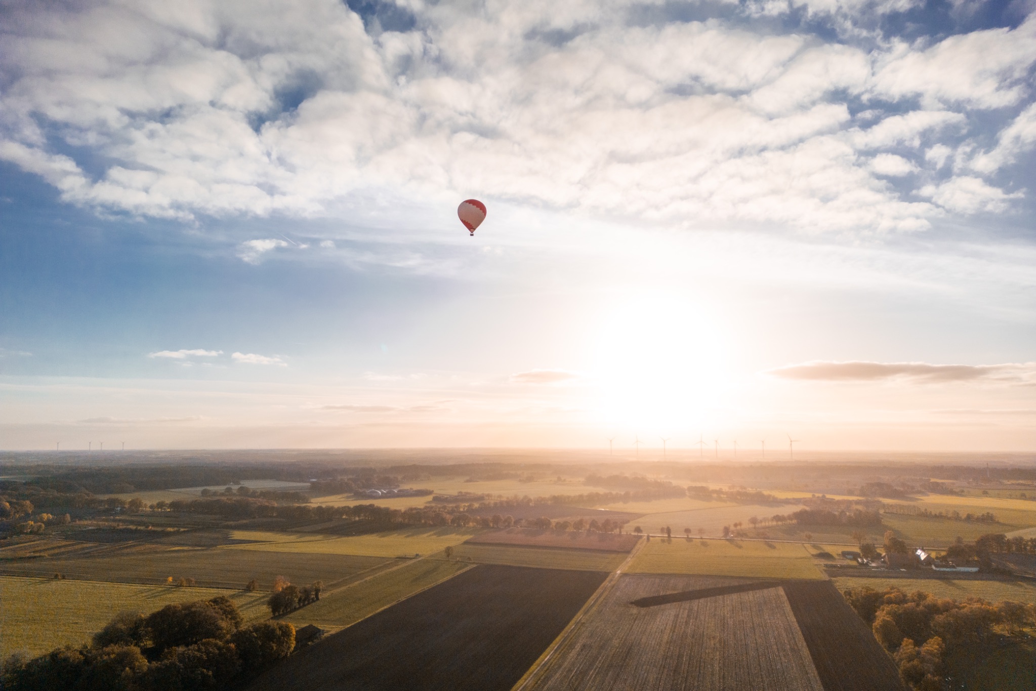 Ballonfahrt ueber ganderkesee
