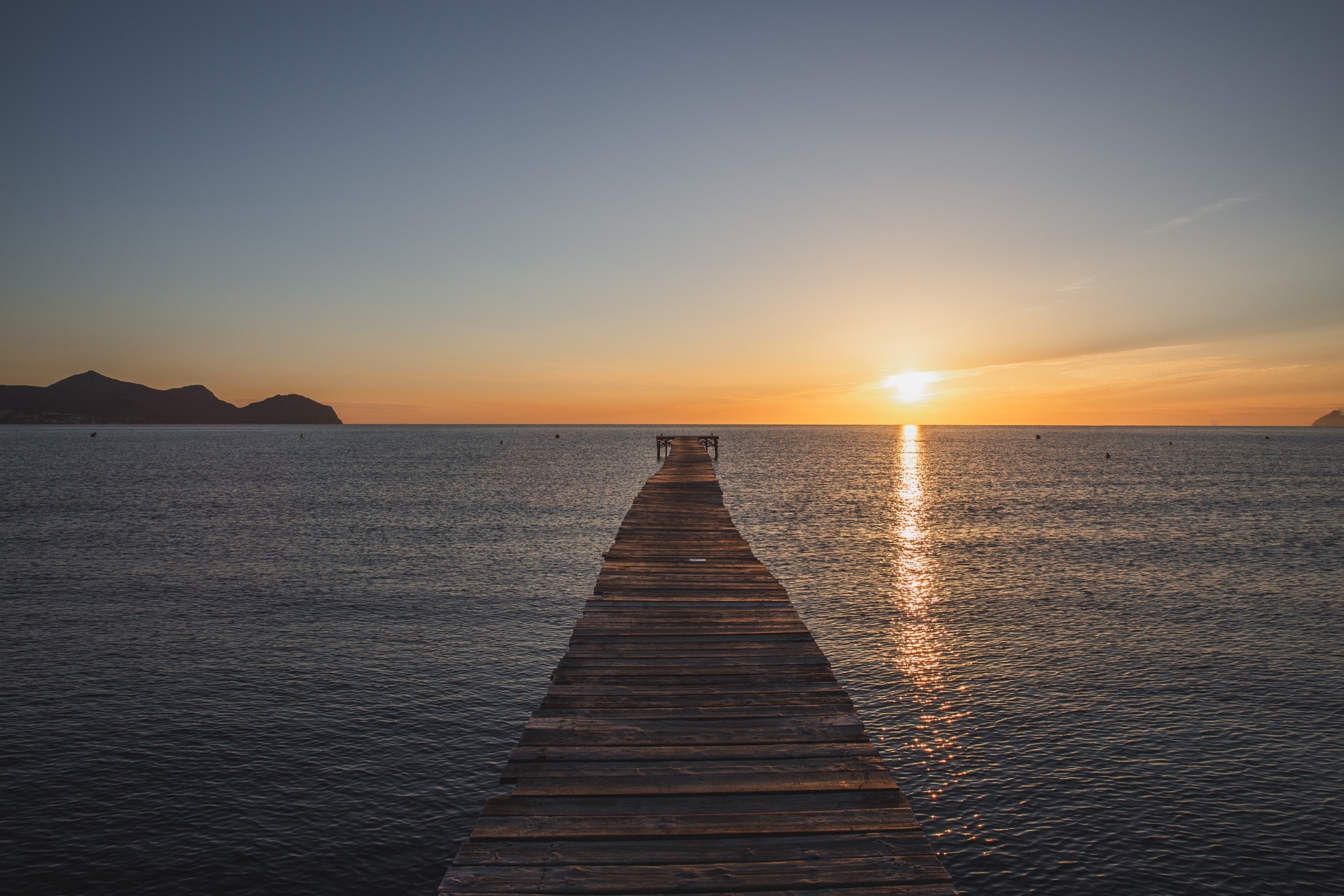 Platja de muro sonnenufgang steg mallorca