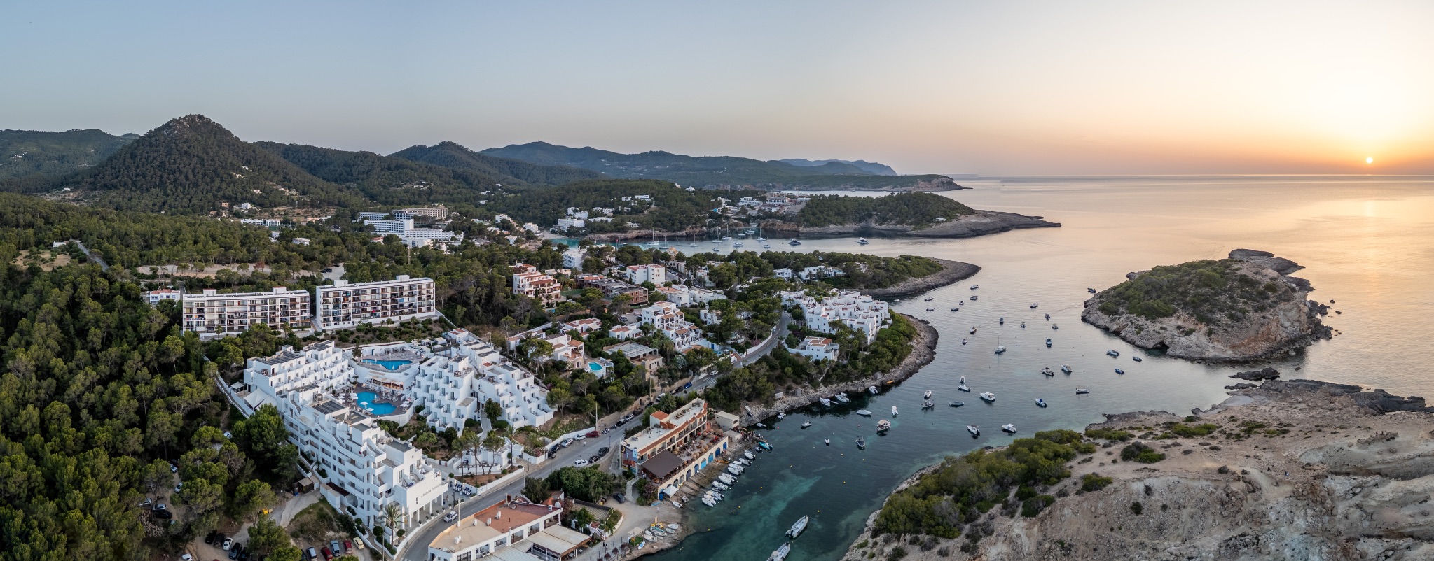 Portinatx ibiza luftaufnahme