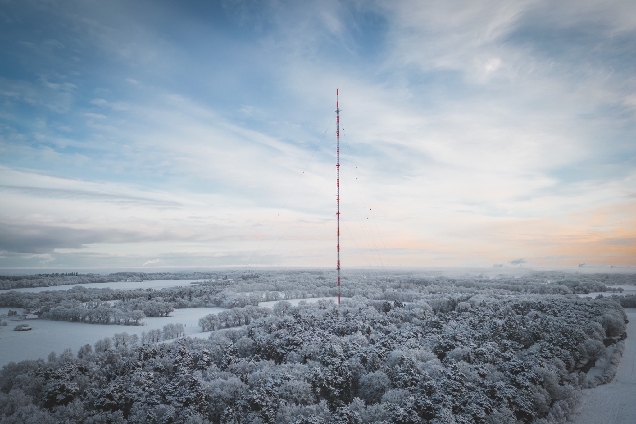Steinkimmen fernsehturm luftaufnahme